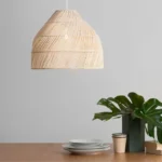 Stylish Island dome rattan pendant in a slow living home.