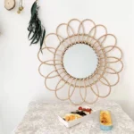 Sunflower Rattan Mirror - Image 5